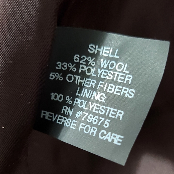 Michael Kors Peacoat Wool Blend Double Breasted Coat - Picture 12 of 13